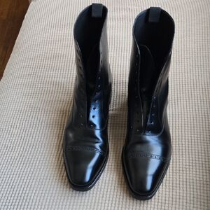 TLB Mallorca Balmoral Style Black Leather Boots.